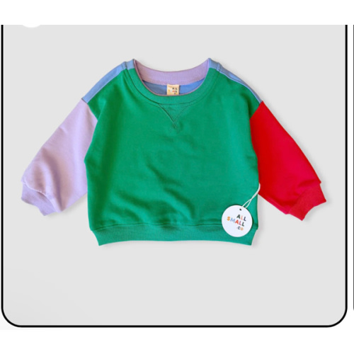 Colorblock Crew Sweatshirt - Kids Colorblocked Sweatshirt – All Small Co.