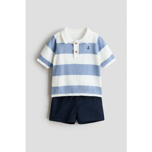 2-PIECE POLO SHIRT AND SHORTS SET