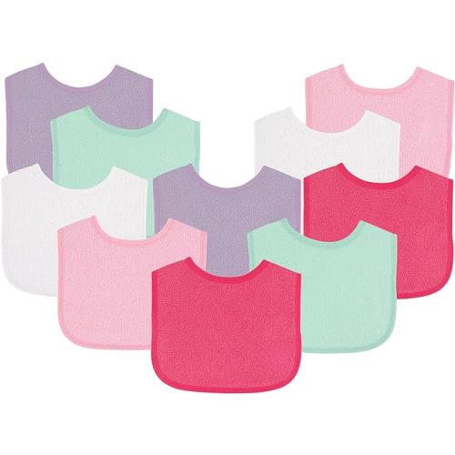 Luvable Friends Unisex Baby Cotton Terry Bibs