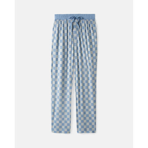 Dusk Blue Checks Men's Pajama Pants