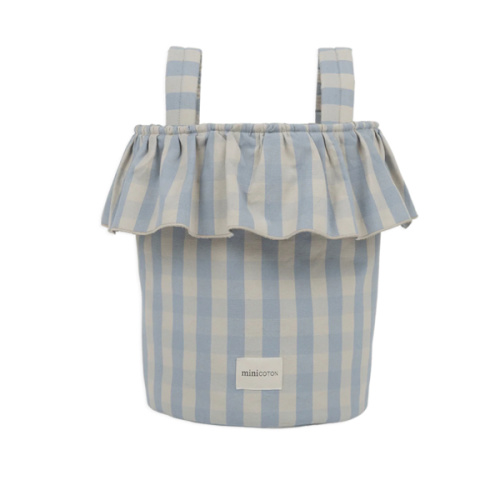 Basket Vichy - Blue + Sand - PRE ORDER · Minicoton