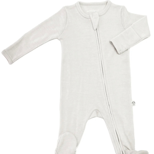Footie Pajamas, Merino Wool, Oat