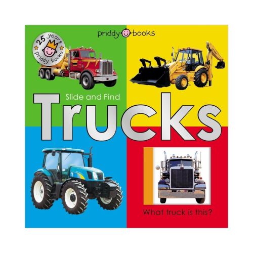 Slide & Find Trucks (25th Anniversary Edition) - (Slide and Find) by Roger Priddy & Priddy Books (Board Book)