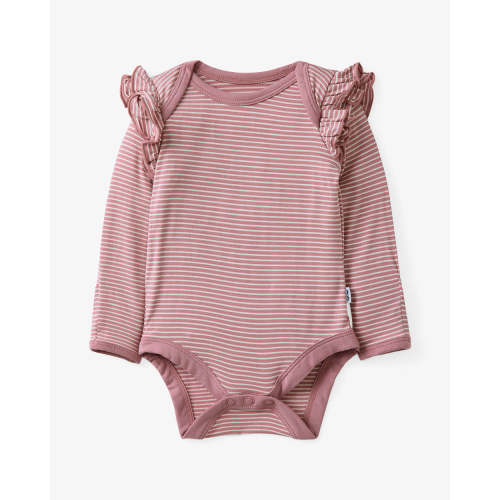 Rosewood Stripe Flutter Bodysuit – Little Sleepies