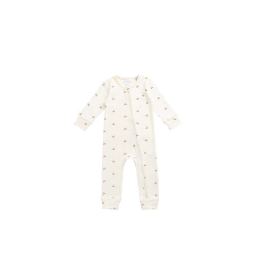 Forest Acorns - Organic Cotton Reese Zip Onepiece – Jamie Kay USA