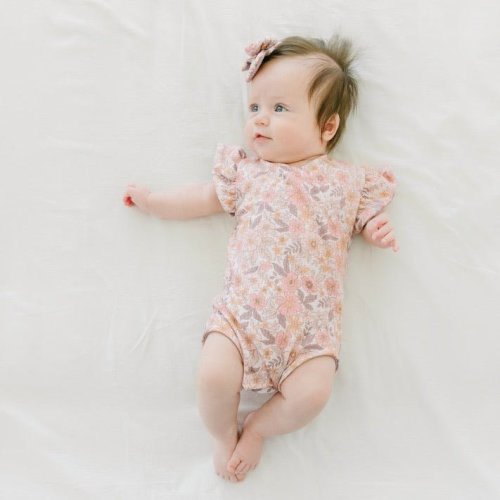 FLUTTER SLEEVE WINGED BODYSUIT