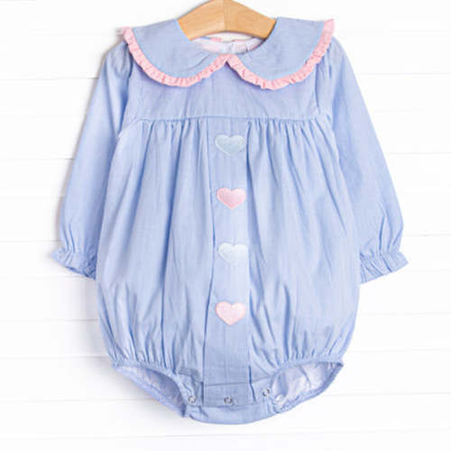 From the Heart Embroidered Bubble, Blue – Stitchy Fish