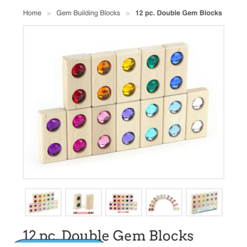 12 pc. Double Gem Blocks
