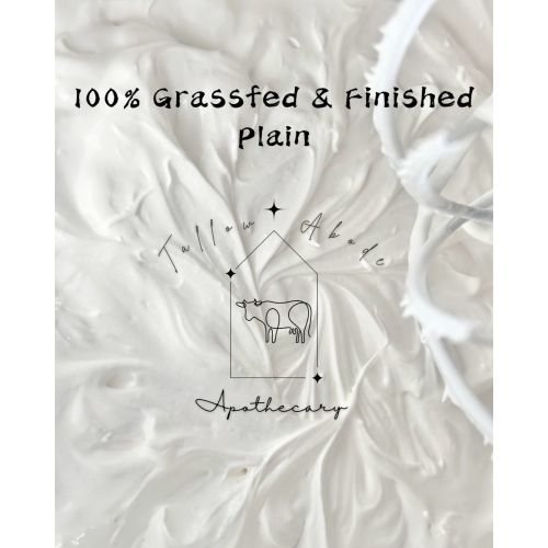 100% Grass-fed & Finished Whipped Tallow Plain (Size: 5oz Jar)