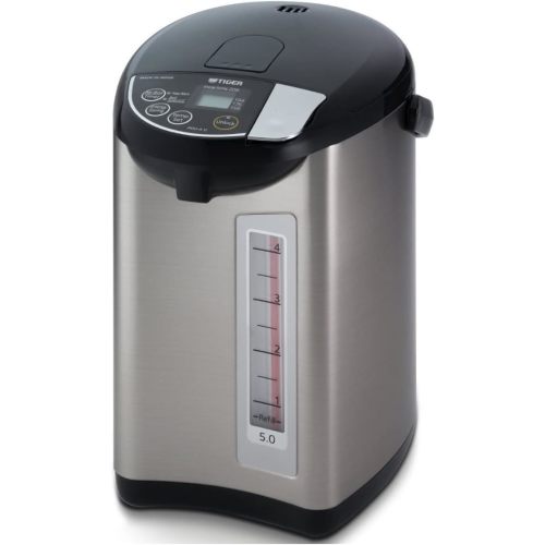 Tiger PDU-A50U-K Electric Water Boiler and Warmer, Stainless Black, 5.0-Liter