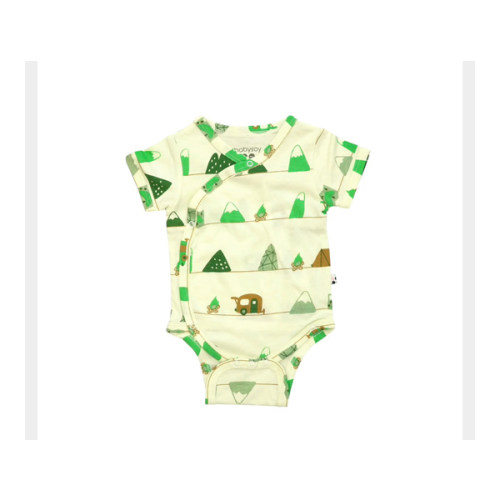 Baby Kimono Short Sleeve Pattern Onesie Bodysuit
