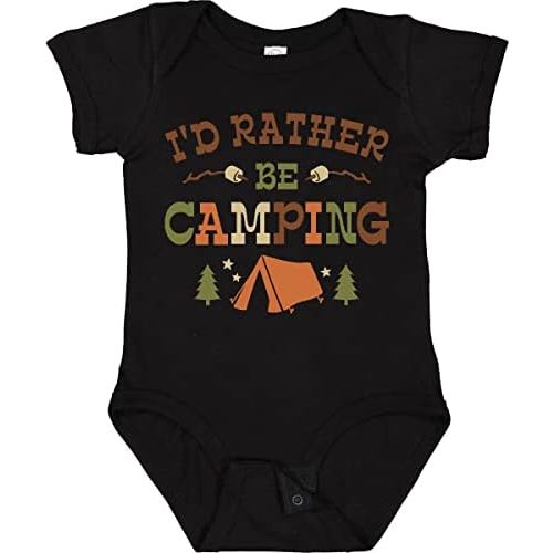 inktastic Rather Be Camping T1 Baby Bodysuit