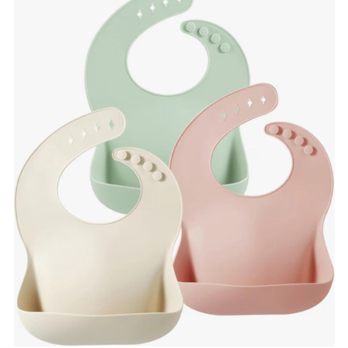Amazon.com: PandaEar Set of 3 Silicone Baby Bibs Waterproof, Soft, Unisex, 10-72 Months