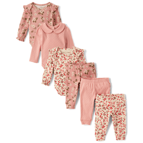 Baby Girls Floral 6-Piece Outfit Set - Homegrown by Gymboree - Multi