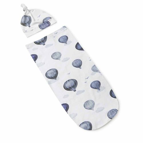 Snuggle Hunny Cloud Chaser Snuggle Swaddle & Beanie Set