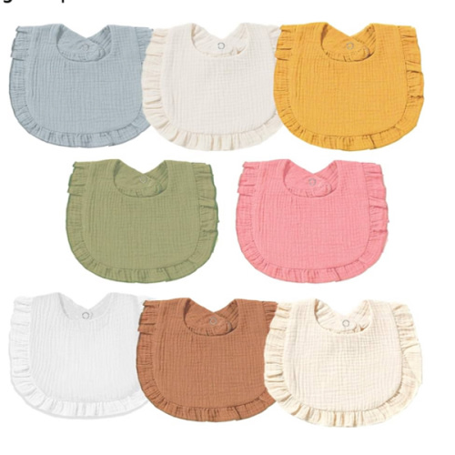 Muslin Baby Bibs - Soft 100% Cotton Drool Bandana Bibs Set