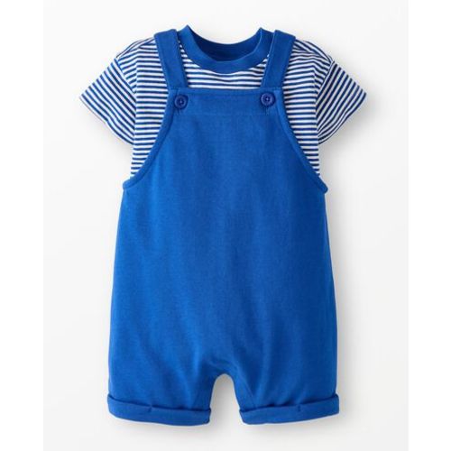 Baby T-Shirt & French Terry Shortalls Set