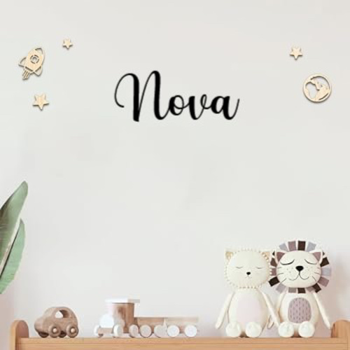 Personalized Nursery Name Sign - Custom Wooden Name Signs for Kids Room, Personalized Name Sign for Nursery - Perfect Kids Room Decor & Wall Name Decoration