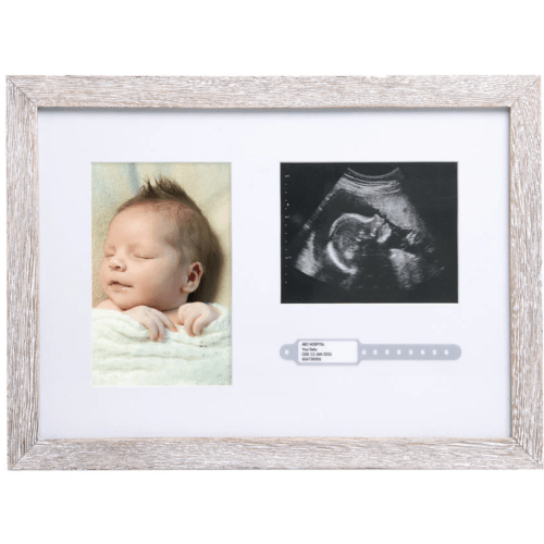 rustic bracelet & sonogram frame