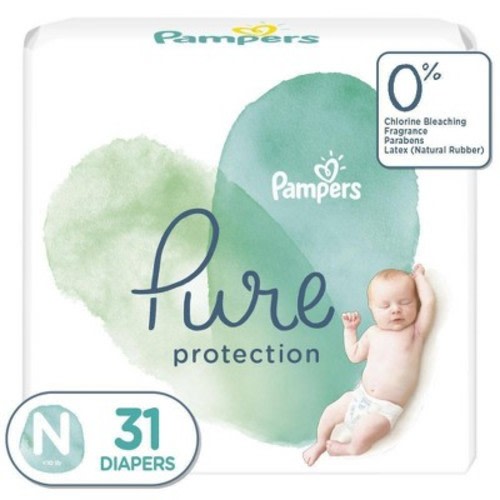 Pampers Pure Protection Diapers - (Select Size and Count), Size: Newborn