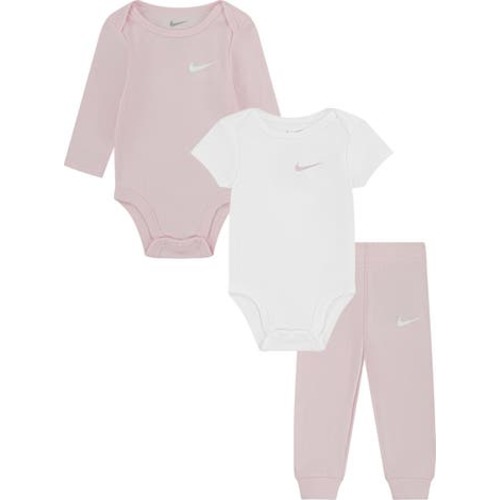 Solid 3-Piece Bodysuits & Joggers Set, 9M
