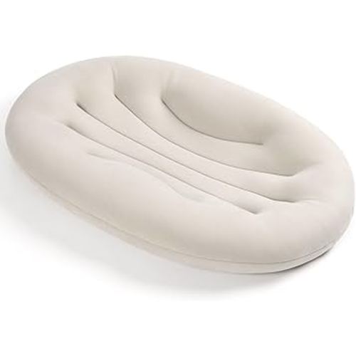 Baby Lounger for Newborn: Portable & Lightweight Pillow for Tummy Time Playtime & Diaper Changes - Skin-Friendly & Breathable for 0-12 Month Supervised Use