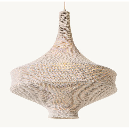 Liya Crochet Wide Pendant | RH Baby & Child