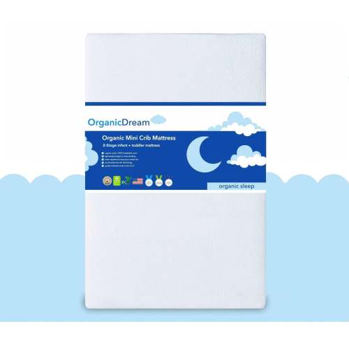 Certified Organic Cotton Mini 2-Stage Crib and Toddler Mattress