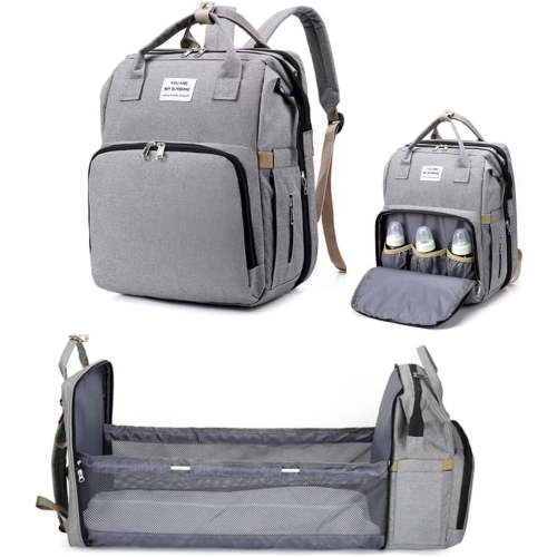 Baby Diaper Bags with Changing Station, Diaper Bag Backpack for Moms Dads with USB Charging Port, Baby Shower Gifts, Large Capacity diaper backpack