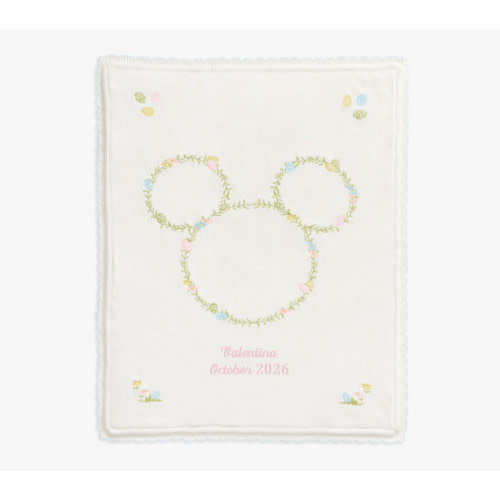 Disney Mickey Mouse Easter Heirloom Baby Blanket