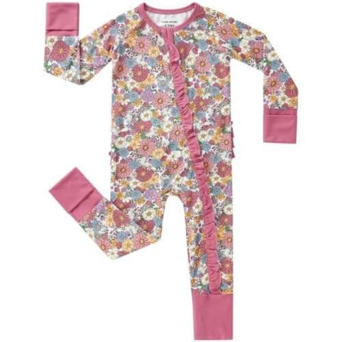 pureborn Baby Sleeper Viscose from Bamboo Zipper Footies 0-24 Months