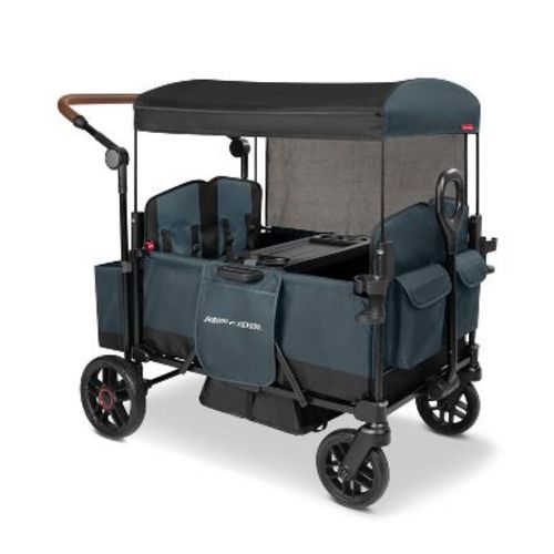Radio Flyer Pathfinder+ Quad 4 Seat Stroller Wagon - Steel Gray