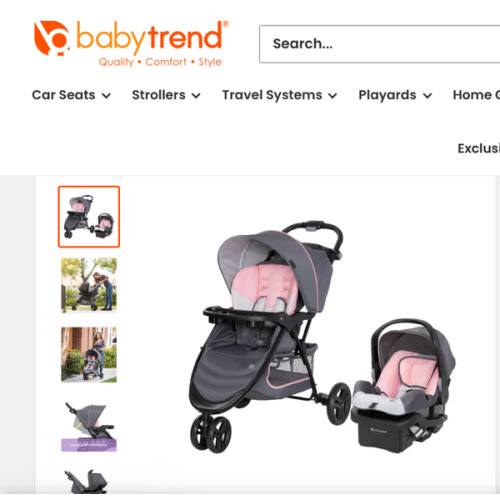 Baby Trend EZ Ride Travel System with EZ-Lift™ Infant Car Seat | Stroller/Car Seat Combo with 3 Wheels for Easy Turns