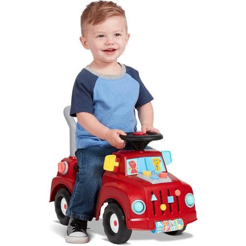 Kids Car, Baby Toys for Kids, Toddler Toys 2-3, Radio Flyer Tinker Truck with Lights & Sounds, for Ages 1-3, Red