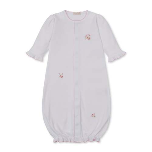 SCE Victorian Roses White/Pink Hand Emb. Conv. Gown