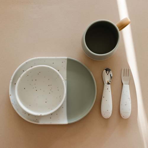 Dinnerware Bundle - Desert Sage/Brown Speckle – Yeah Baby Goods