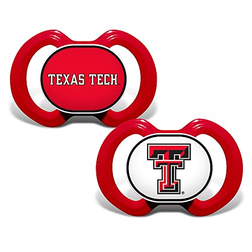 Baby Fanatic Pacifier 2-Pack - NCAA Texas Tech Red Raiders - Officially Licensed League Gear