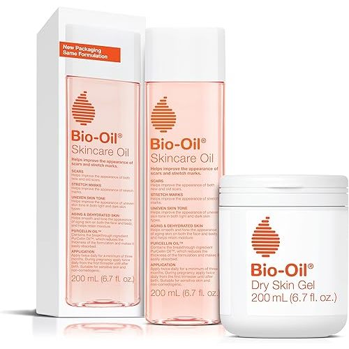 Bio-Oil Skincare Oil Body Oil with Bio-Oil Dry Skin Gel, Full Body Skin Moisturizer