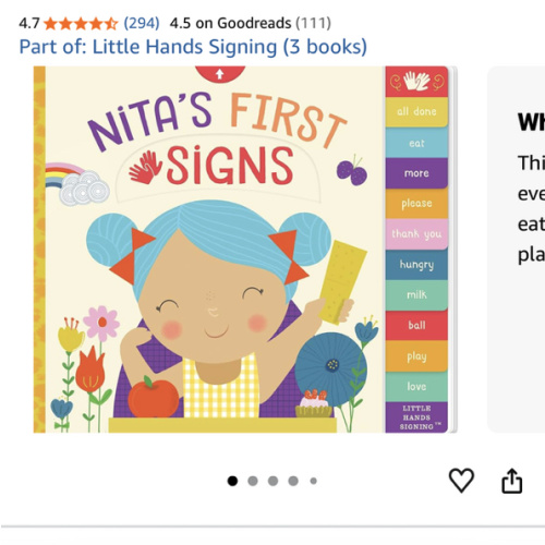 Nita's First Signs: An Interactive ASL Board Book (Little Hands Signing, 1) (Volume 1)