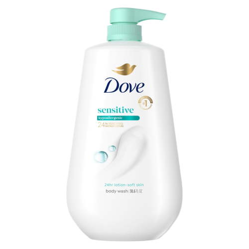 Dove Body Wash with Pump Sensitive Skin, 30.6 fl oz
