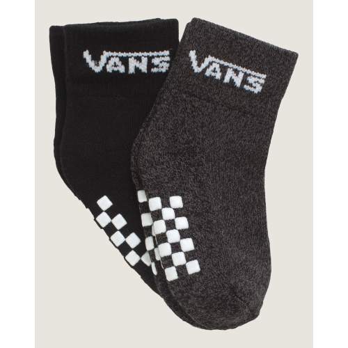 Infant Classic Crew Checkerboard Socks in Black | Vans