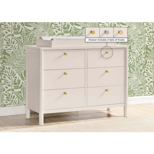 Brooks 6 Drawer Dresser with Interlocking Drawers | Delta Children