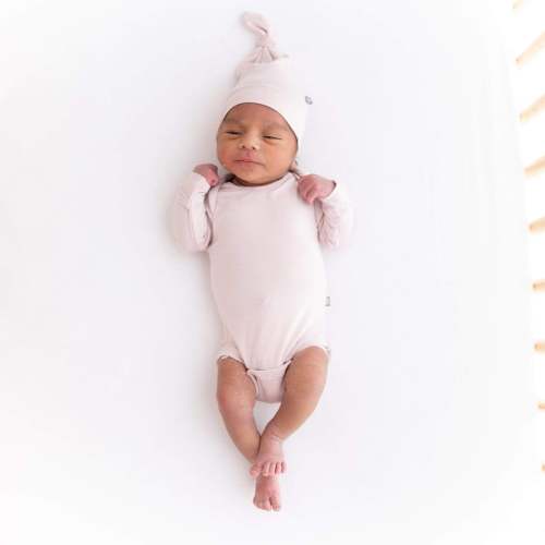 Baby and Toddler Knotted Cap in Blush | Kyte Baby