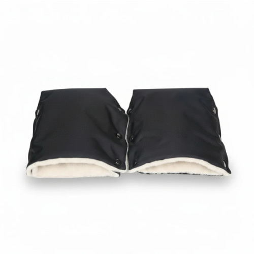Black Organic Wool Handmuff Gloves | Cover Baby LLC