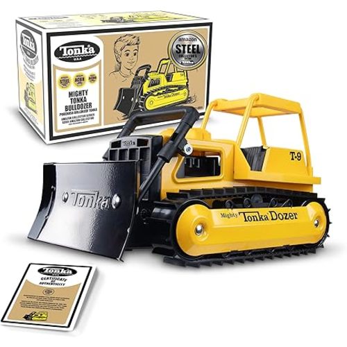 Tonka Retro Collector's Edition - Made with 2X More Steel, Kids Construction Toy, Metal Truck, Toy Truck for Boys and Girls, Kids, Toddlers, Ages 3+, Bulldozer