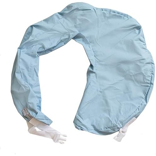 My Brest Friend Super Deluxe Professional Nursing Pillow Cover - Slipcovers for Baby - Vinyl, Adjustable Fit, Easy Care, Durable - Nursing Pillow Not Included, Blue