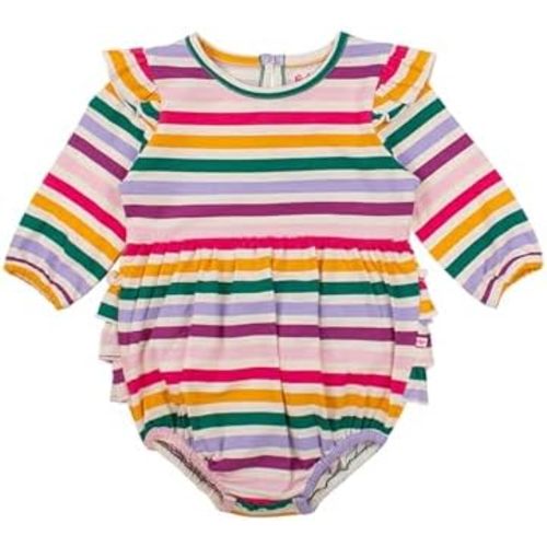 RuffleButts® Baby/Toddler Girls Long Sleeve Bubble Rompers