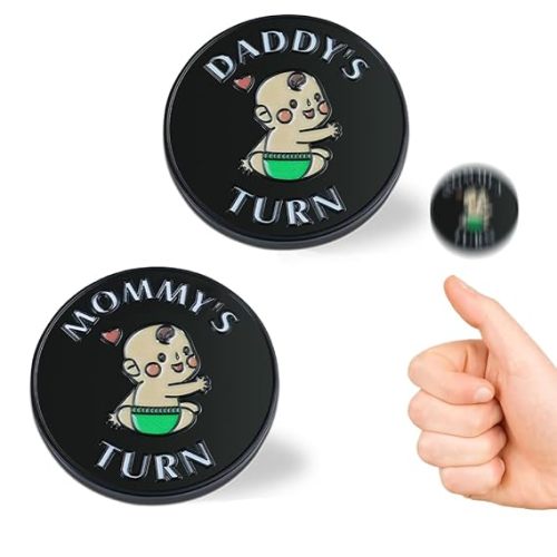 New Parent Decision Coin Funny Pregnancy Gifts for First Time Moms Dads, Cute New Parents Gift Mommy Daddy Couples Gift Ideas, Gag Gift for Baby Shower Birthday Fathers Day