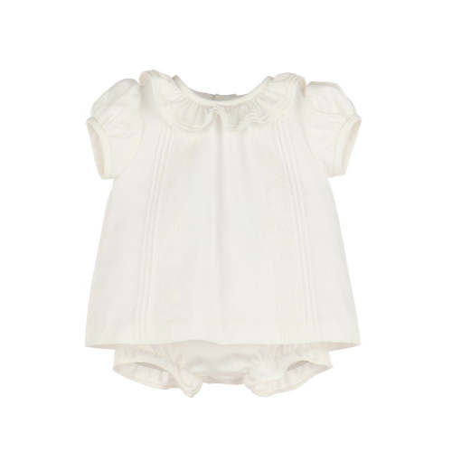 Luli & Me Baby Girls Pintucks & Lace Dress - Ivory – Best Dressed Child