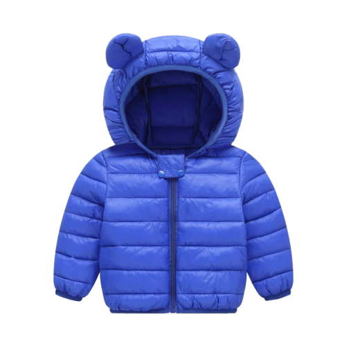 Baby Boy Jacket Cute Bear Ear Hooded Jackets with Pockets Lightweight Puffer Jacket for Baby Girls Toddler Girls Fall Jacket 12-18 Months Baby Girl Winter Clothes